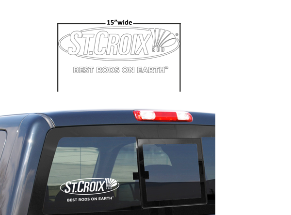 Picture of St. Croix 15" Classic White Decal