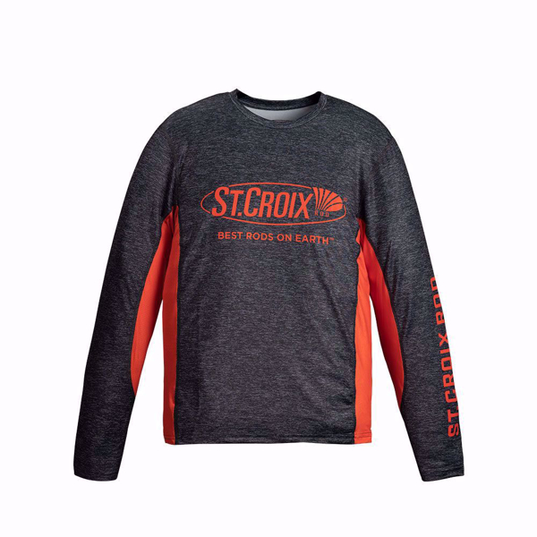 performance long sleeve with St Croix logo across front