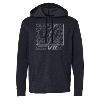 Picture of VII Topographic Hoodie - Black